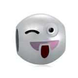 钛钢EMOJI珠子 AA713S 柒珠网 钛钢大孔珠