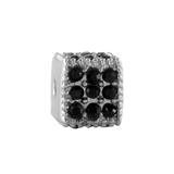 钛钢四方黑钻串珠配件-孔1.4mm AA760 柒珠网 其它配件