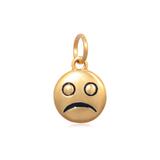 钛钢镀金表情吊坠吊坠 AAT504G 柒珠网 EMOJI表情包吊坠
