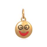钛钢镀金表情吊坠吊坠 AAT506G 柒珠网 EMOJI表情包吊坠