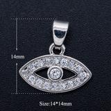 3个/包恶魔之眼合金微镶锆石吊坠 JA312-1X3 柒珠网 吊坠配件