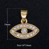 3个/包恶魔之眼合金微镶锆石吊坠 JA312-2X3 柒珠网 吊坠配件