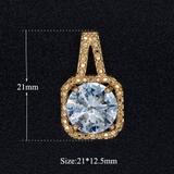 3个/包合金微镶锆石吊坠 JA322-2X3 柒珠网 吊坠配件