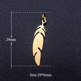 5个/包DIY不锈钢饰品吊坠配件 JA345-2X5 柒珠网 钛钢小吊坠