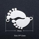 5个/包DIY不锈钢饰品吊坠配件 JA358-1X5 柒珠网 钛钢小吊坠
