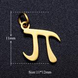 5个/包DIY不锈钢饰品吊坠配件 JA359-2X5 柒珠网 钛钢小吊坠