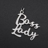 5个/包钛钢小吊坠BOSS LADY JA394-1X5 柒珠网 钛钢小吊坠