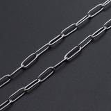 1m 不锈钢4x12mm 长扣链 JN957-1 柒珠网 钛钢小吊坠