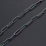 1m 不锈钢4x12mm 长扣链 JN957-3 柒珠网 钛钢小吊坠