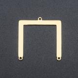 5个/包不锈钢几何耳环饰品配件 LA184X5 柒珠网 特价小吊坠