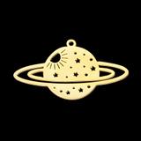 5个/包不锈钢饰品星球吊坠 LA356-2X5 柒珠网 特价小吊坠