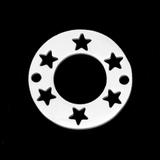 5个/包不锈钢圆环星星吊坠配件 LA715-1X5 柒珠网 特价小吊坠