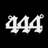 5个/包天使数字111-999不锈钢diy饰品配件钛钢吊坠 LA865-4X5 柒珠网 特价小吊坠