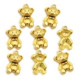 15个/包锌合金diy金色小熊吊坠 LM003-2X15 柒珠网 特价小吊坠