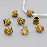 15个/包锌合金diy金色树纹间隔珠串珠 LM039-2X15 柒珠网 特价小吊坠