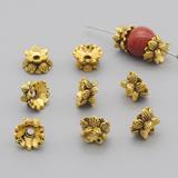 15个/包锌合金diy金色莲花间隔珠串珠 LM055-2X15 柒珠网 特价小吊坠