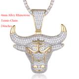 4mm合金水钻网球链61厘米项链 MA059-3-3G 柒珠网 特价小吊坠