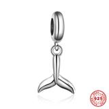 930纯银美人鱼鱼尾串珠吊坠 S096 柒珠网 纯银串珠吊坠