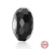925纯银通管切面玻璃串珠 SG002-2 柒珠网 纯银精品琉璃珠