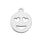 10个/包钛钢全抛光切割配件 T099 柒珠网 Emoji吊坠