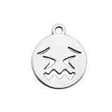 10个/包钛钢全抛光切割配件 T101 柒珠网 Emoji吊坠
