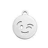 10个/包钛钢全抛光切割配件 T103 柒珠网 Emoji吊坠