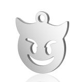 10个/包钛钢全抛光切割配件 T104 柒珠网 Emoji吊坠