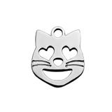 10个/包钛钢全抛光切割配件 T111 柒珠网 Emoji吊坠