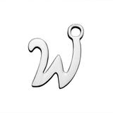 10个/包钛钢全抛光切割配件 T407-W 柒珠网 钛钢小吊坠