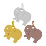 5个/包钛钢挂圈0.8*5全抛光小吊坠 T463 柒珠网 钛钢小吊坠