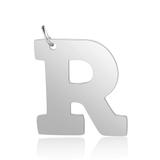 高档抛光钛钢字母1*7开口圈狗牌宠物吊坠 T585S-R 柒珠网 钛钢小吊坠