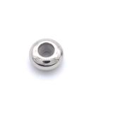 10个/包 8mm不锈钢间隔珠 T978-1-1X10 柒珠网 钛钢小吊坠
