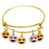 钛钢EMOJI手镯 VBA006 柒珠网 钛钢EMOJI手镯