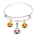 钛钢EMOJI手镯 VBA007 柒珠网 钛钢EMOJI手镯