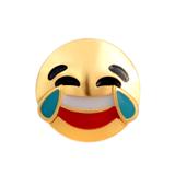 合金Emoji表情镀金色 VNC001G 柒珠网 纽扣按扣配件