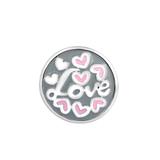 合金LOVE按扣配件 VNC003-4 柒珠网 纽扣按扣配件