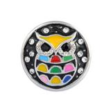合金猫头鹰按扣配件 VNC030-4 柒珠网 纽扣按扣配件